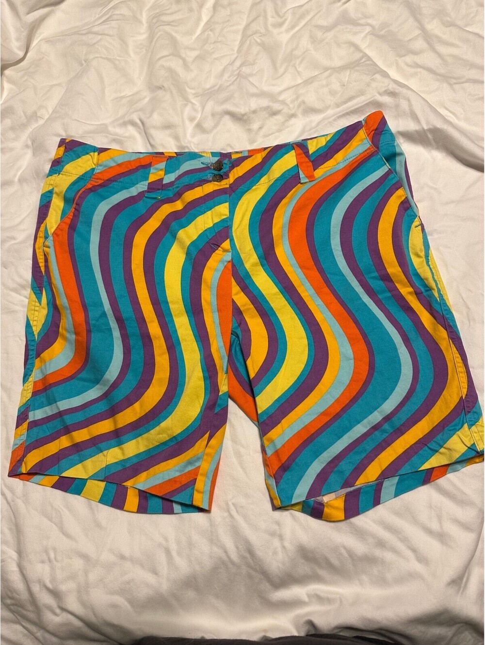 Psychadelic Loudmouth Golf Shorts Womens size 14